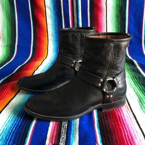 FRYE Women’s Phillip Harness Short Ankle Bootie - Size 10 - Black